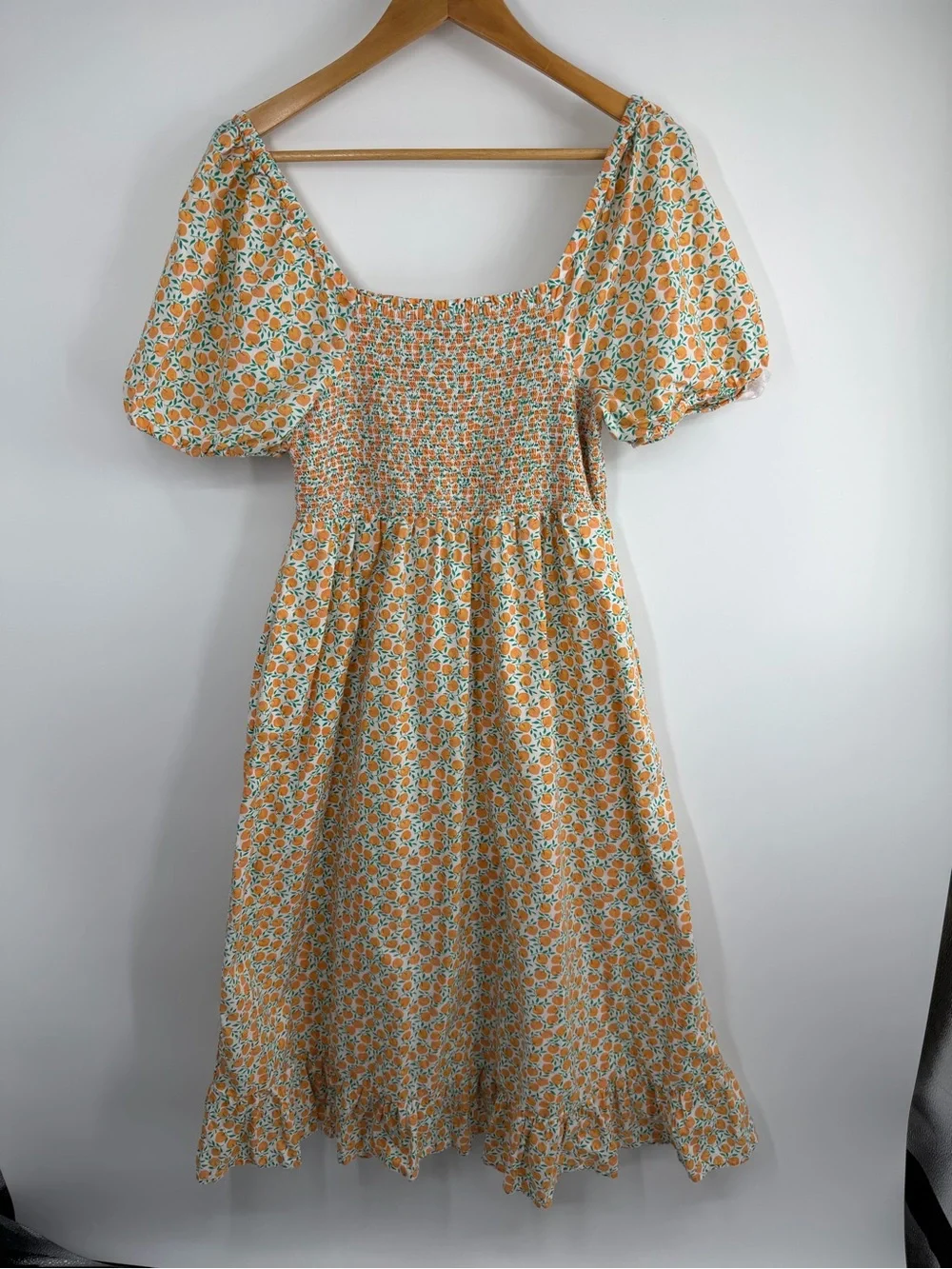 J. Crew Cottagecore Milkmaid Coquette Floral Smocked Midi Dress